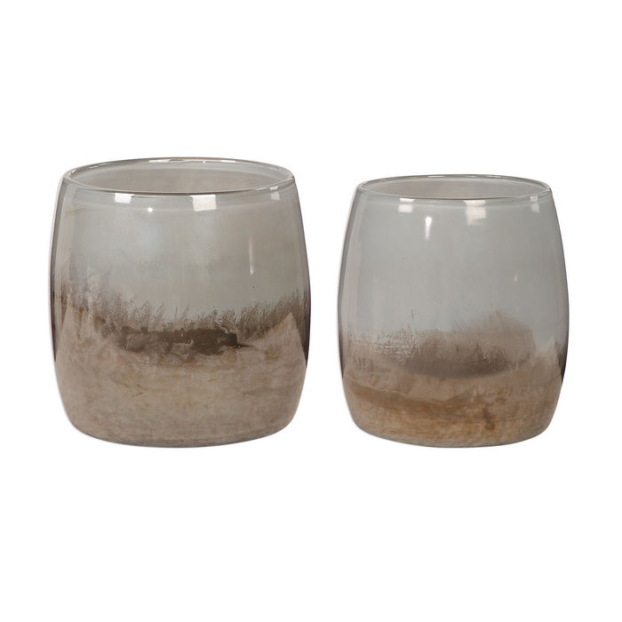 Uttermost 17520 Bowls, S/2, Grays, Blacks, And Bronze