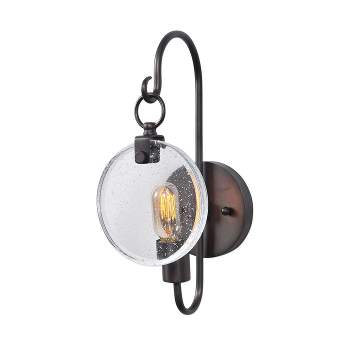 Uttermost 22520 One Light Wall Sconce, Acid Oxidized Dark Bronze
