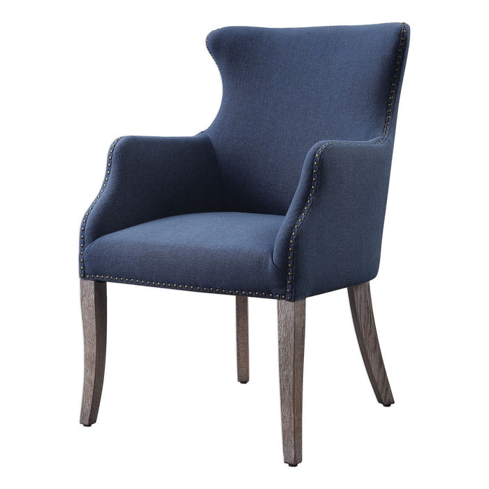 Uttermost 23499 Chair, Antique Bronze