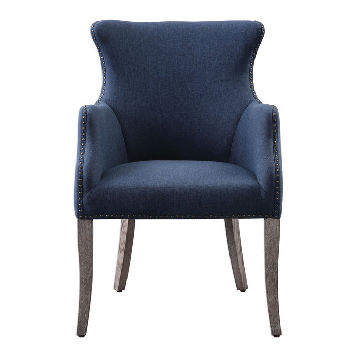 Uttermost 23499 Chair, Antique Bronze