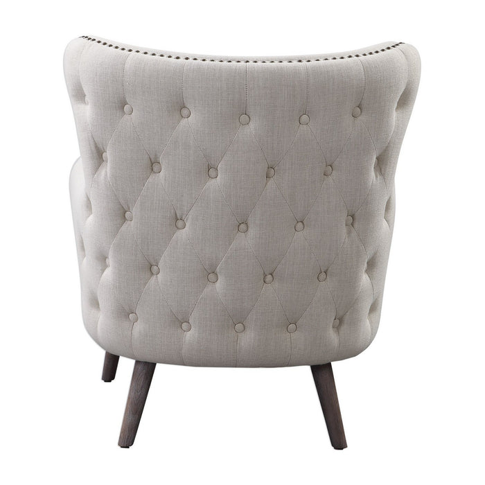 Uttermost 23500 Accent Chair, Antique Bronze
