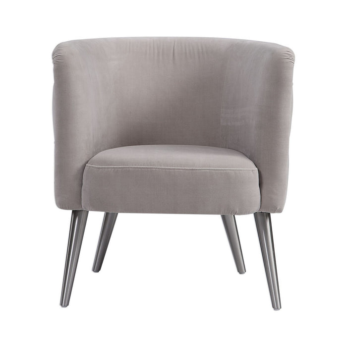 Uttermost 23508 Accent Chair, Antique Nickel
