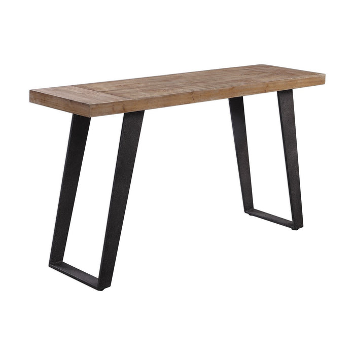 Uttermost 24877 Console Table, Aged Black