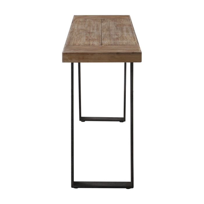 Uttermost 24877 Console Table, Aged Black