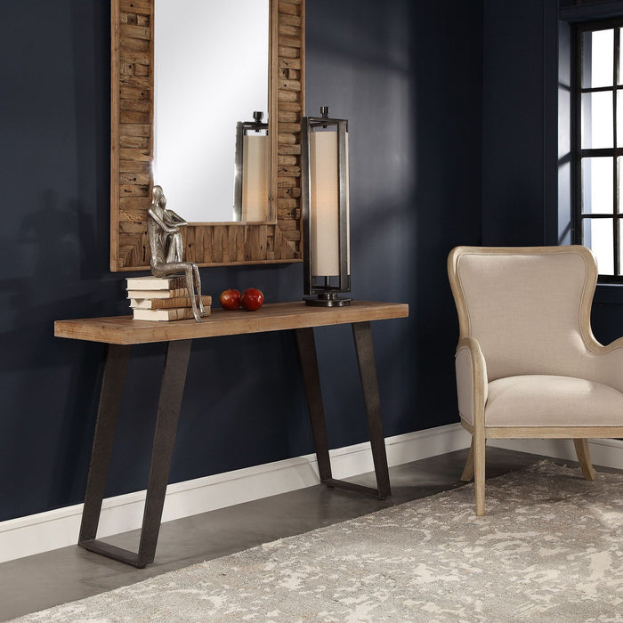 Uttermost 24877 Console Table, Aged Black