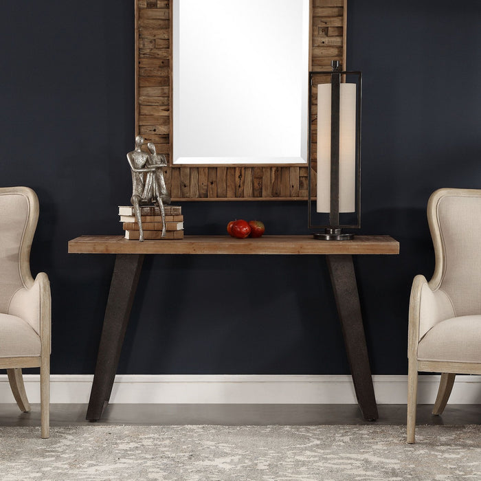 Uttermost 24877 Console Table, Aged Black
