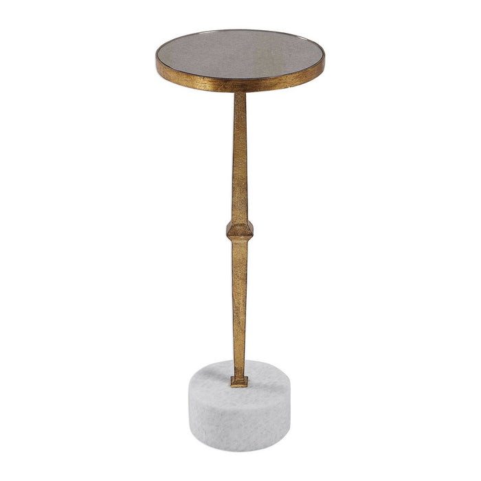 Uttermost 24882 Accent Table, Antique Gold
