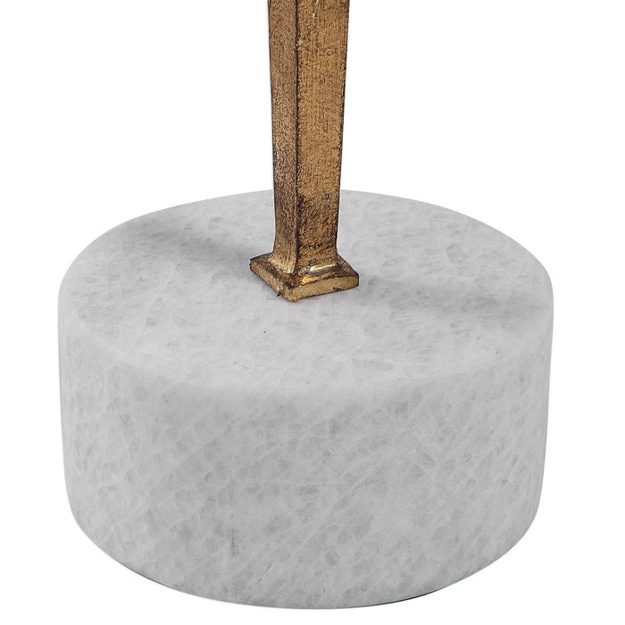 Uttermost 24882 Accent Table, Antique Gold