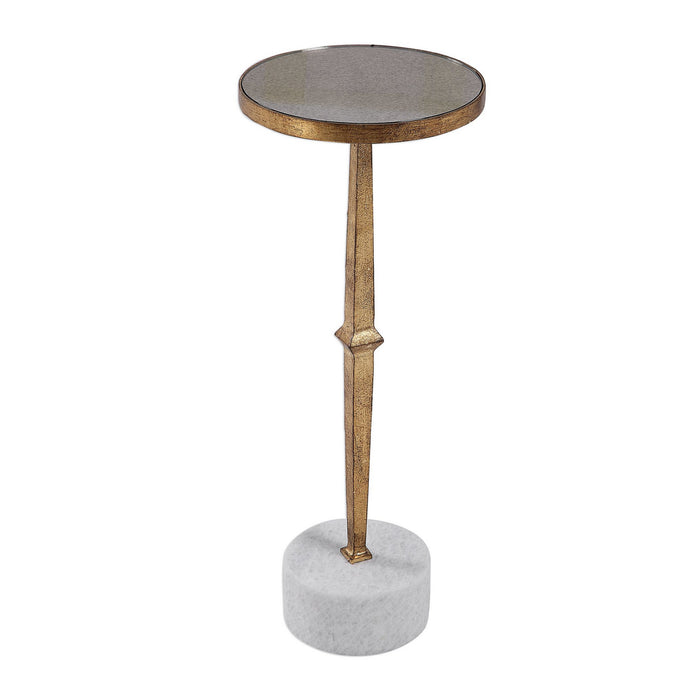 Uttermost 24882 Accent Table, Antique Gold