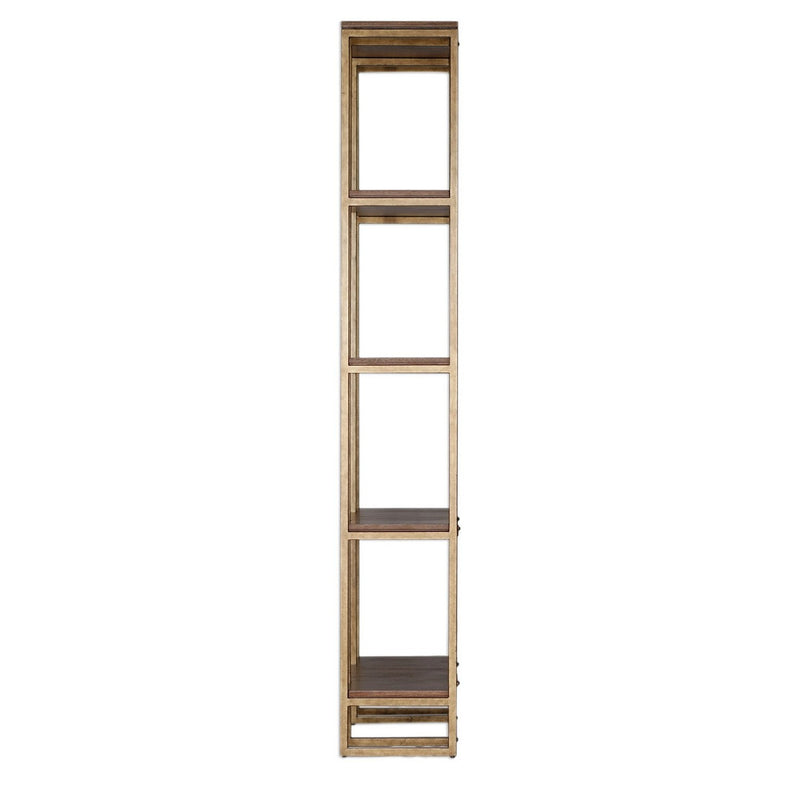 Uttermost 25347 Etagere, Brushed Antique Gold