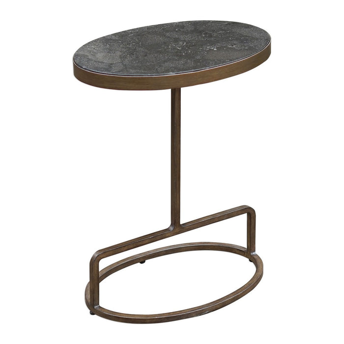Uttermost 25348 Accent Table, Antiqued Brushed Gold