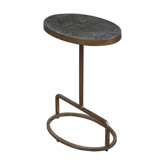 Uttermost 25348 Accent Table, Antiqued Brushed Gold