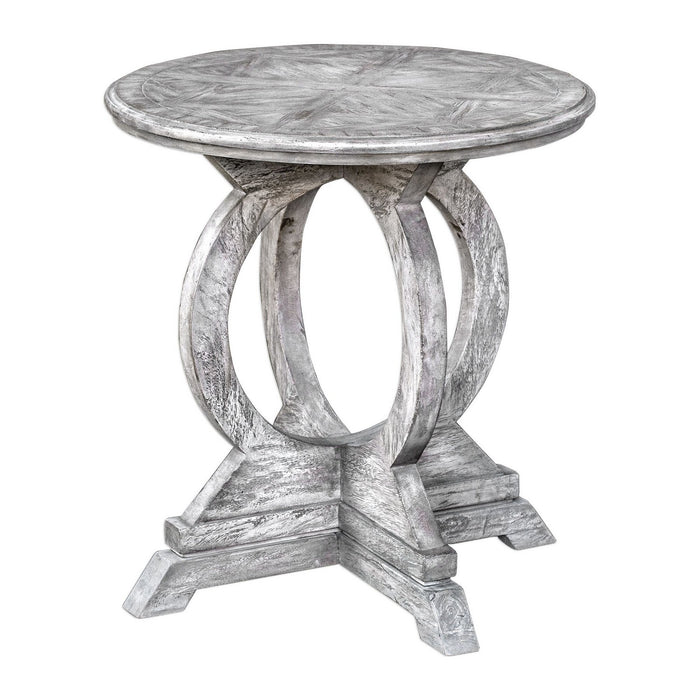 Uttermost 25426 Accent Table, Aged White