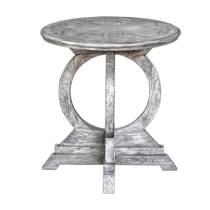 Uttermost 25426 Accent Table, Aged White