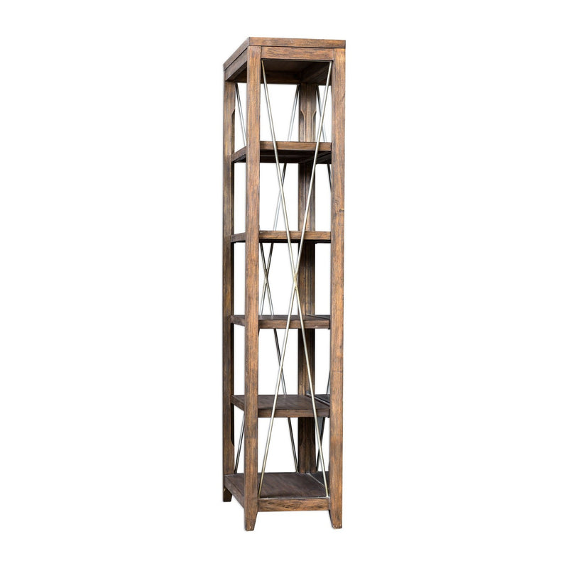 Uttermost 25434 Etagere, Antique Pewter