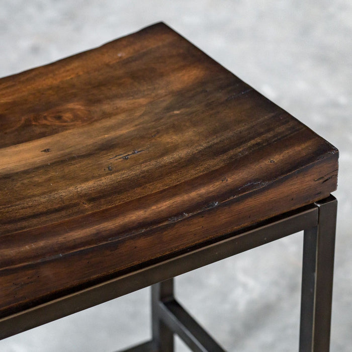 Uttermost 25441 Counter Stool, Dark Walnut