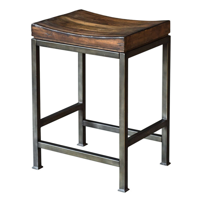 Uttermost 25441 Counter Stool, Dark Walnut