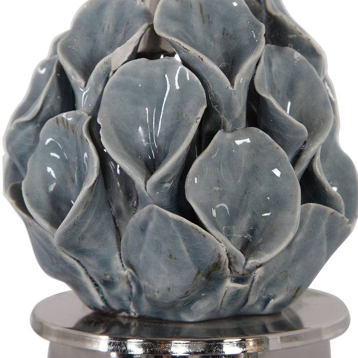 Uttermost 29674-1 One Light Buffet Lamp, Polished Nickel