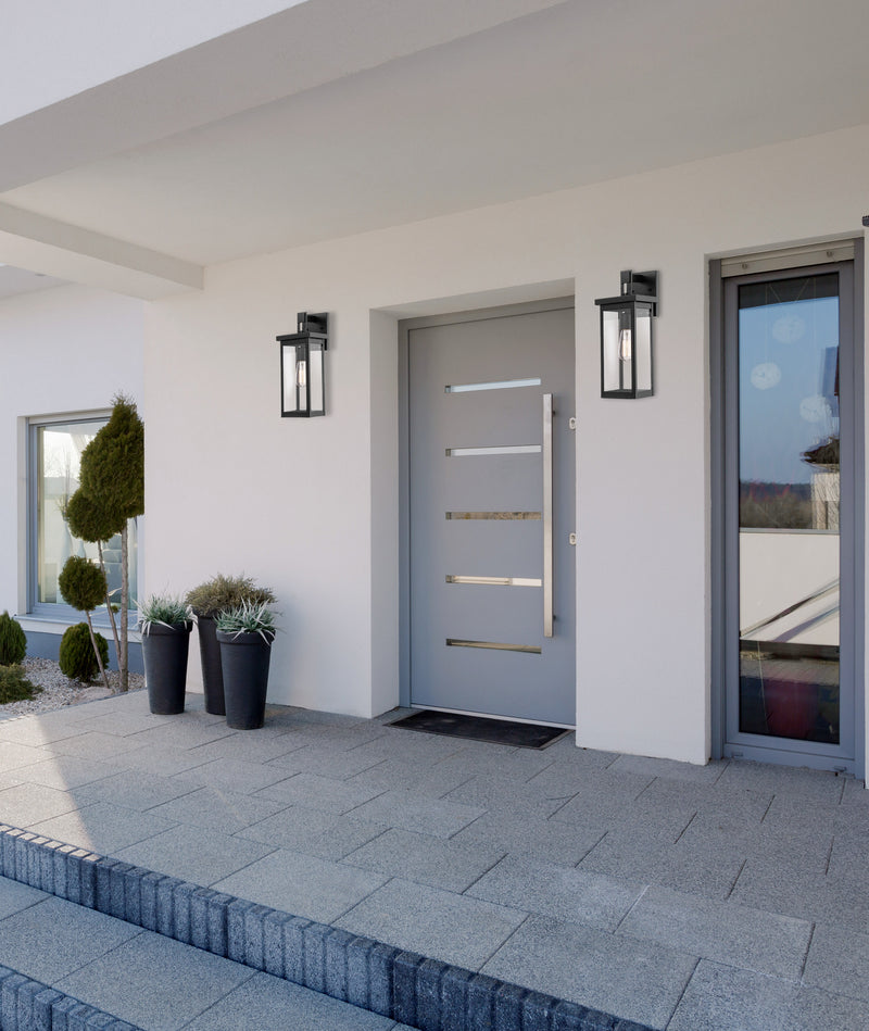 Millennium 42601-PBK One Light Outdoor Wall Sconce, Powder Coated Black