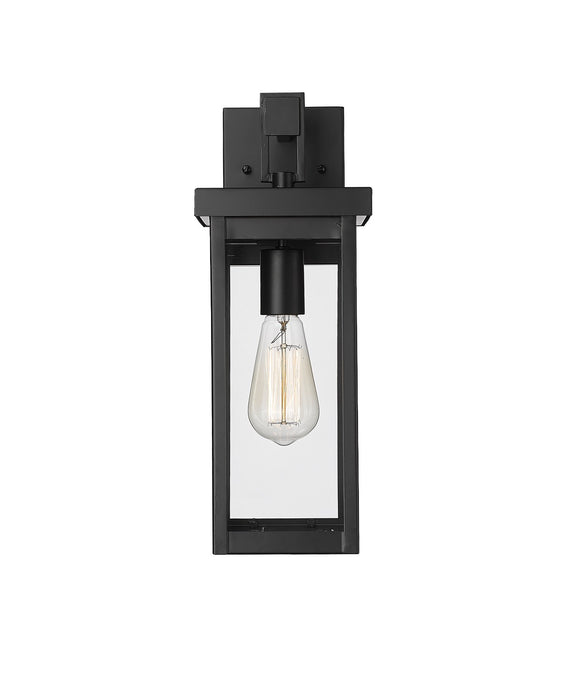 Millennium 42601-PBK One Light Outdoor Wall Sconce, Powder Coated Black