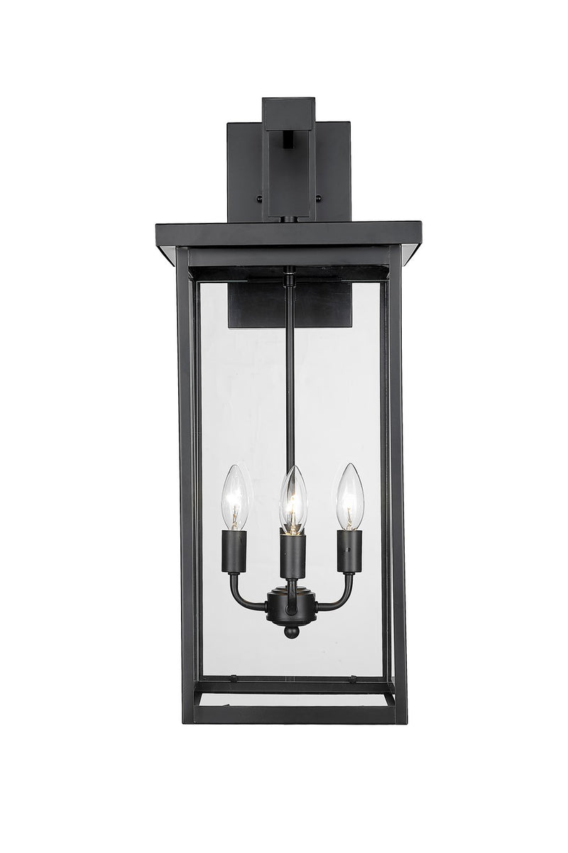 Millennium 42603-PBK Four Light Outdoor Wall Sconce, Powder Coated Black