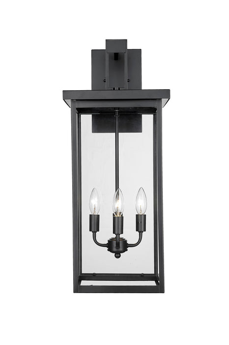 Millennium 42603-PBK Four Light Outdoor Wall Sconce, Powder Coated Black
