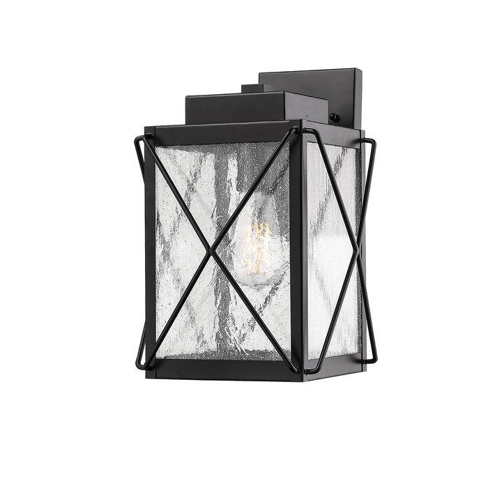 Millennium 2611-PBK One Light Outdoor Wall Sconce, Powder Coated Black