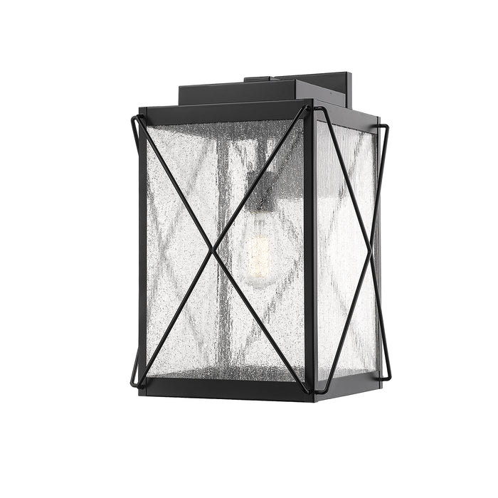 Millennium 2612-PBK One Light Outdoor Wall Sconce, Powder Coated Black