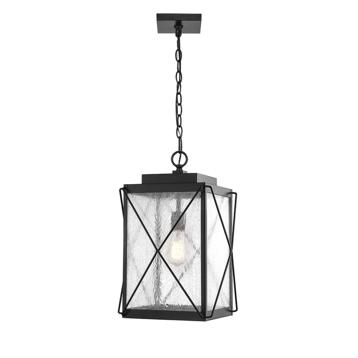 Millennium 2615-PBK One Light Outdoor Hanging Lantern, Powder Coated Black