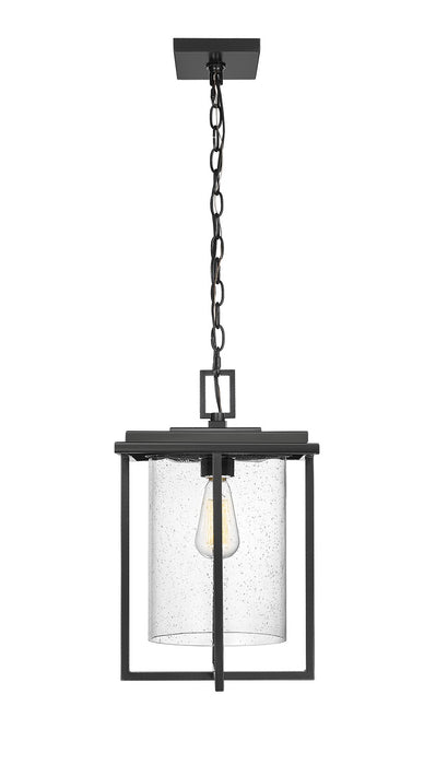 Millennium 42625-PBK One Light Outdoor Hanging Lantern, Powder Coated Black