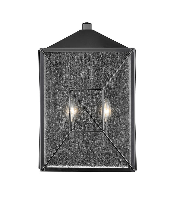Millennium 42642-PBK Two Light Outdoor Wall Sconce, Powder Coated Black