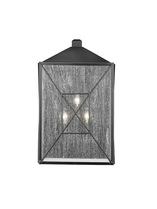 Millennium 42643-PBK Three Light Outdoor Wall Sconce, Powder Coated Black