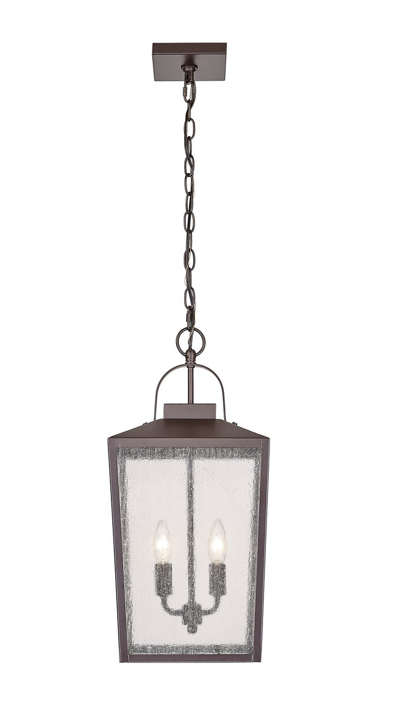Millennium 42655-PBZ Two Light Outdoor Hanging Lantern, Powder Coated Bronze