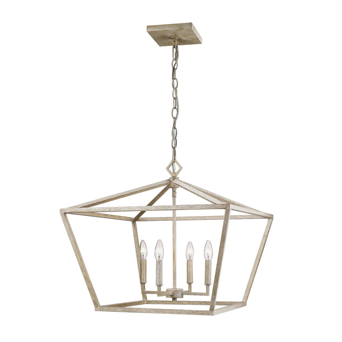 Millennium 3294-VW Four Light Pendant, Vintage White