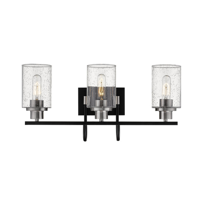 Millennium 3513-MB/BN Three Light Vanity, Matte Black/Brushed Nickel