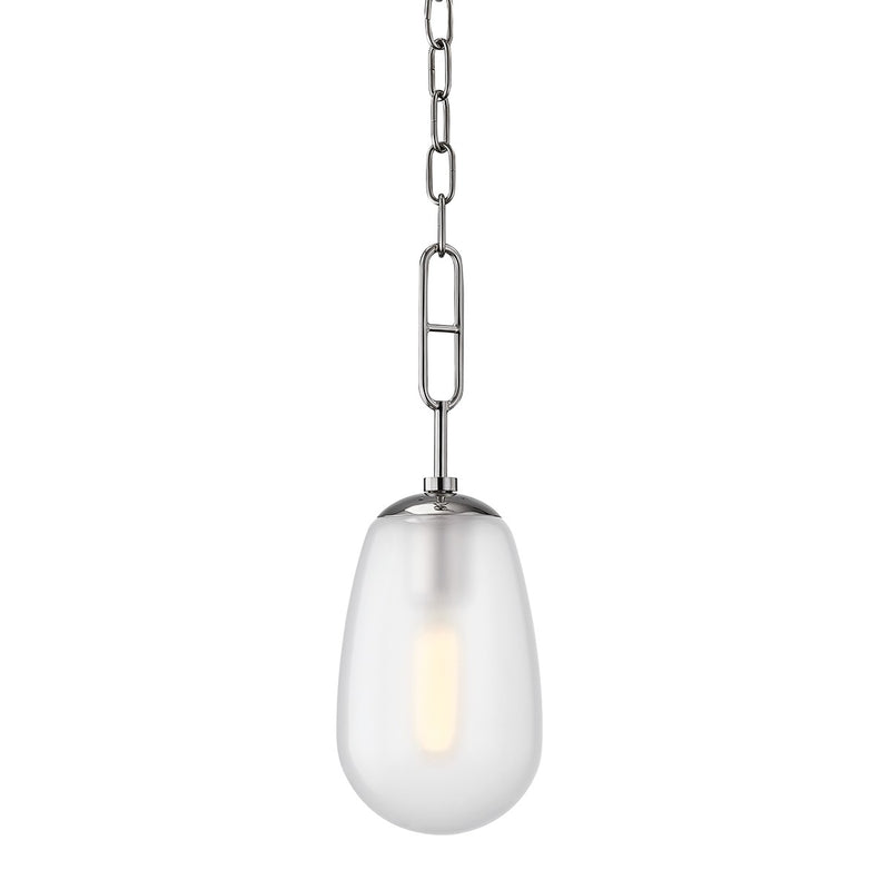 Hudson Valley 2106-PN One Light Pendant, Polished Nickel
