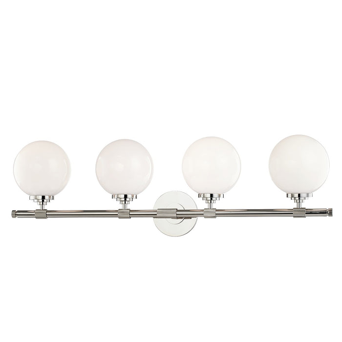 Hudson Valley 3704-PN Four Light Bath Bracket, Polished Nickel
