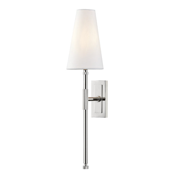 Hudson Valley 3721-PN One Light Wall Sconce, Polished Nickel