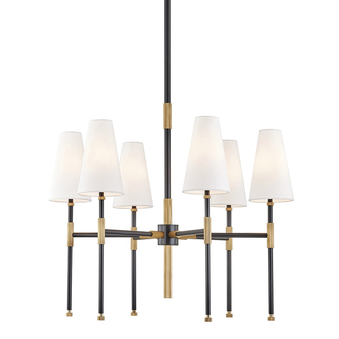 Hudson Valley 3728-AOB Six Light Chandelier, Aged Old Bronze