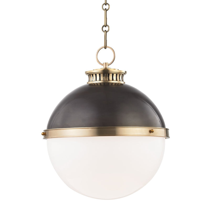 Hudson Valley 4025-ADB One Light Pendant, Aged/Antique Distressed Bronze