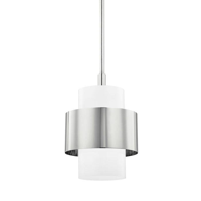 Hudson Valley 8611-PN One Light Pendant, Polished Nickel