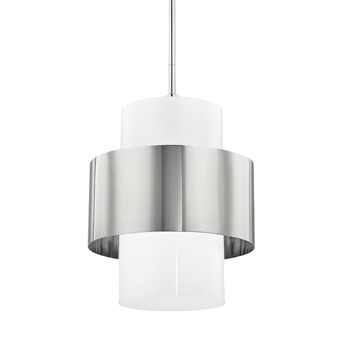 Hudson Valley 8615-PN One Light Pendant, Polished Nickel