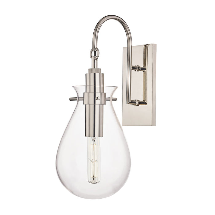 Hudson Valley BKO100-PN LED Wall Sconce, Polished Nickel