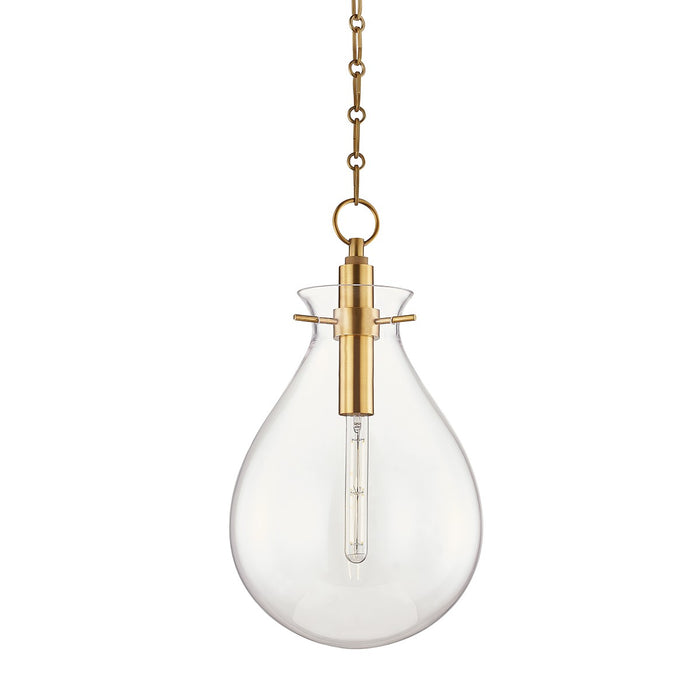 Hudson Valley BKO102-AGB LED Pendant, Aged Brass