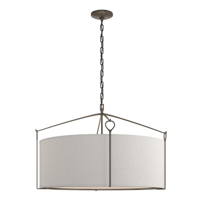 Hubbardton Forge 104255-SKT-07-SE2899 Four Light Pendant, Dark Smoke