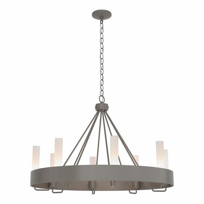 Hubbardton Forge 105040-SKT-07-FD0611 Eight Light Chandelier, Dark Smoke