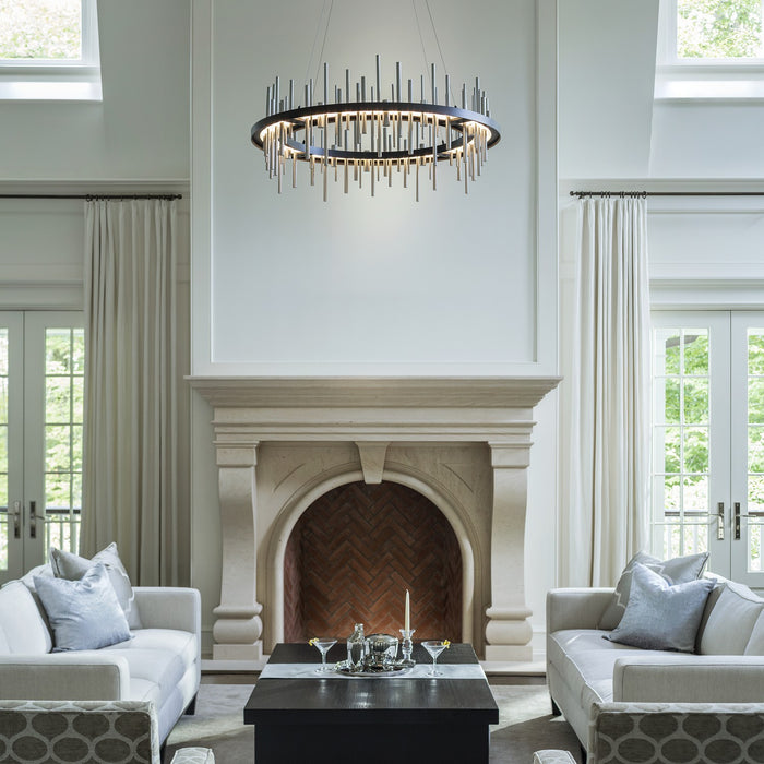 Hubbardton Forge 139910-LED-STND-10-82 LED Pendant, Black