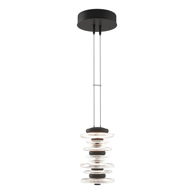 Hubbardton Forge 139973-LED-STND-07 LED Pendant, Dark Smoke
