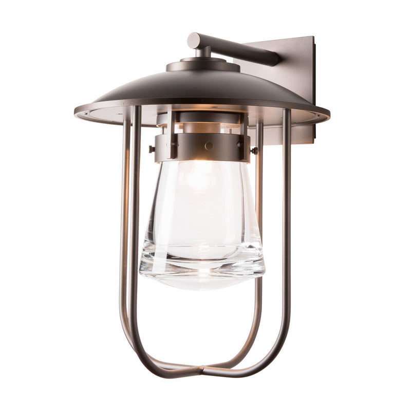 Hubbardton Forge 307720-SKT-77-ZM0467 One Light Outdoor Wall Sconce, Coastal Dark Smoke