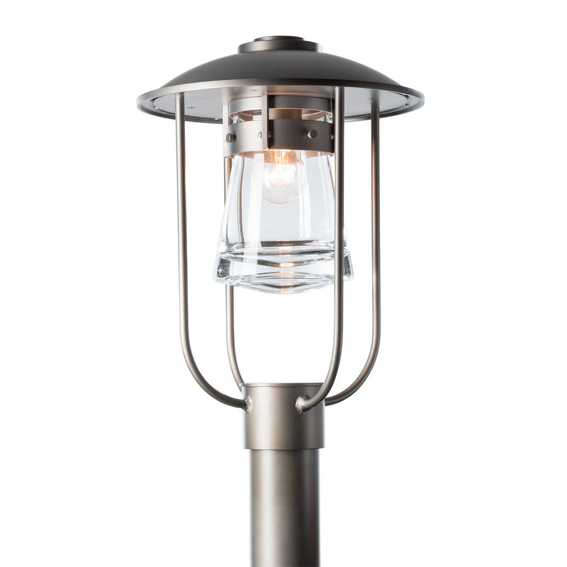 Hubbardton Forge 347295-SKT-77-ZM0467 One Light Outdoor Post Mount, Coastal Dark Smoke
